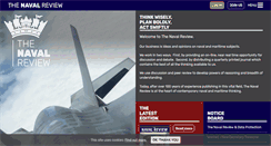 Desktop Screenshot of naval-review.com