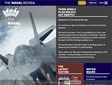 Tablet Screenshot of naval-review.com